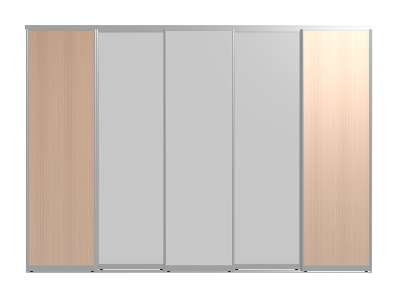 Раздвижные двери для шкафа-купе БАЗИС-2П3С