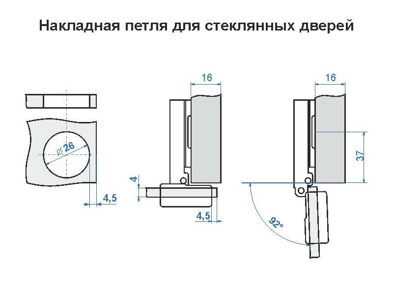 Установка стеклянных дверей на мебель